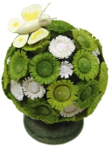 Flade Kugelbäumchen mit Schmetterling  (Flade 3234) Kugelbäumchen mit Schmetterling
